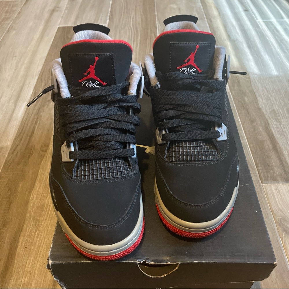 Black and Red Air Jordan Sneakers